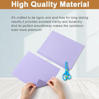 Silunkia 120 Sheets Light Purple Cardstock 8.5 x 11 Certificate Paper, 92lb - Image 4