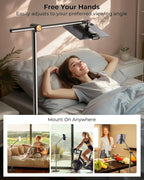 DIMONCOAT [Height-Adjustable & 360° Rotation Tablet Floor Stand Stable Base - Image 6