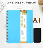 UEBZFOCS Spiral Notebook Journal 8.5” x 11”, Lined Notebooks - Image 2