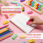 Yaomiao 180 Pcs Bulk Erasers for Kids Pencil Beveled Erasers Colorful Christian - Image 4