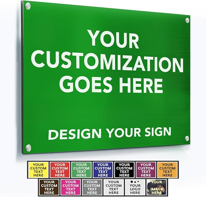Custom Metal Signs, Personalized Aluminum, Customized Safety, Business Signs by SpeedyOrders