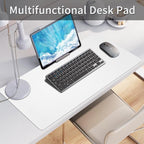 Leather Desk Pad, Large Mouse Pad, Non-Slip Desktop Mat, Leather Desk Blotter - Image 2