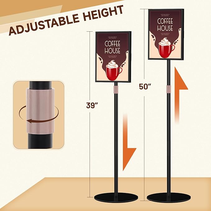 Newzueby Sign Holder Stand 8.5x11 inch - Image 4