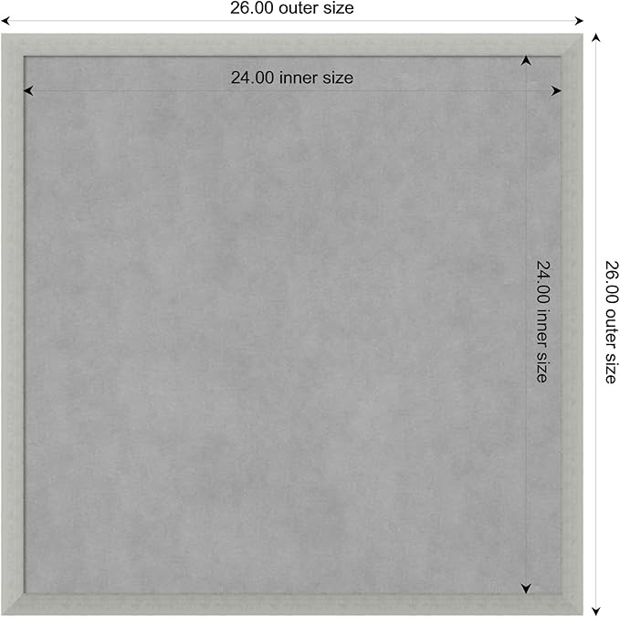 Amanti Art Silver Framed Magnetic Board 26x26 Medium Vision Board - Image 3