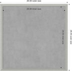 Amanti Art Silver Framed Magnetic Board 26x26 Medium Vision Board - Image 4