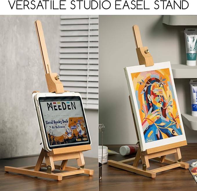 MEEDEN Tabletop Easel for Painting H-Frame, Adjustable Painting & Display Table - Image 6