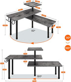 Homode Kitchen Countertop Organizer, 3 Tier Corner Shelf Bathroom Counter - Image 2