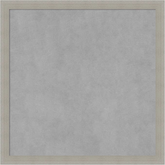 Amanti Art Grey Framed Magnetic Board 22x22 Medium Vision Board by AmantiArt
