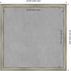 Amanti Art Silver Framed Magnetic Board 22x22 Medium Vision Board - Image 3