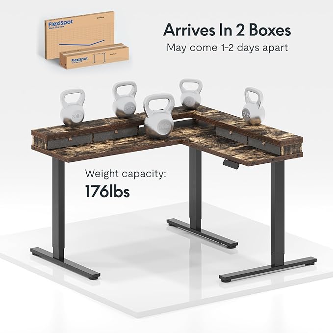 FLEXISPOT 71'' L Shaped Standing Desk Electric Corner Table - Image 7