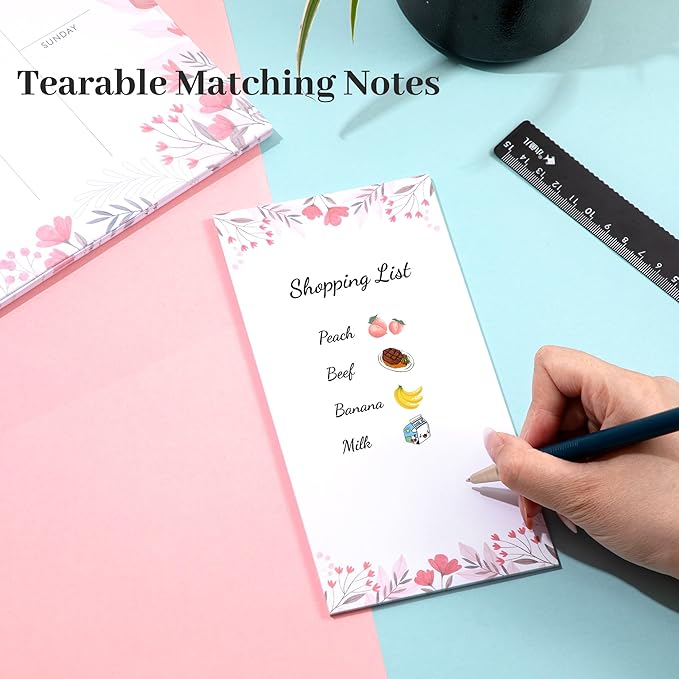 8.5x11 Weekly Planner Notepad Undated To Do List Note pad 52 Weekly Desk Wall - Image 8