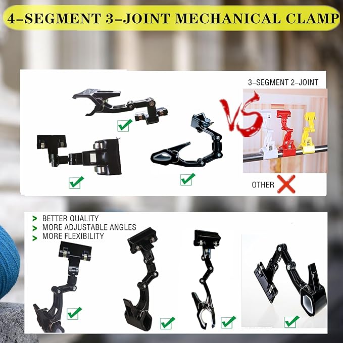 Adjustable Paper Holder Copy Holder, Flexible Rotating Clips, Handy Artist - Image 6