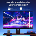 2 Pack Magnetic Hanging Computer Privacy Screen 21.5 Inch - Image 3