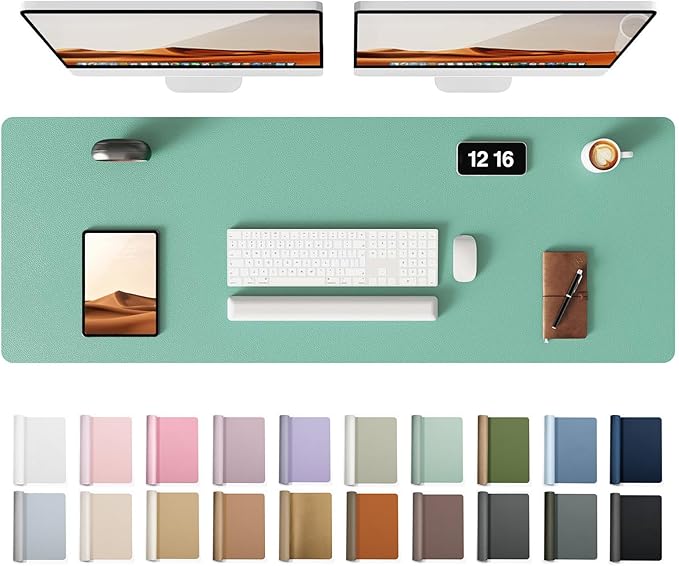YSAGi Leather Desk Protector, Office Mat, Large Mouse Mat, Non-Slip PU Leather by YSAGi