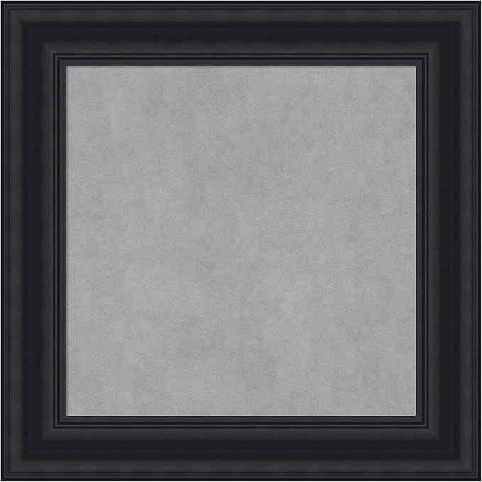 Amanti Art Black Framed Magnetic Board 16x16 X-Small Vision Board by AmantiArt