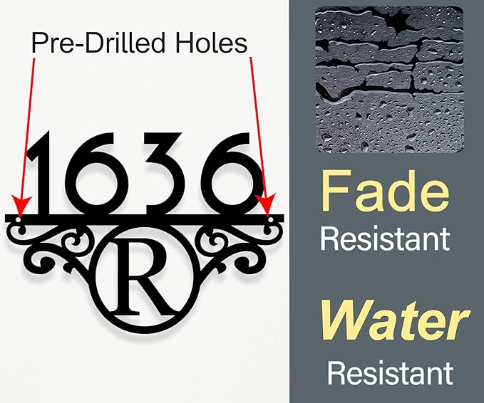 Personalized Address Signs for Houses, House Numbers for Outside Modern - Image 5