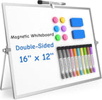 Grtard Dry Erase Magnetic White Board, Portable Small Whiteboard Set, Dry Erase by Grtard