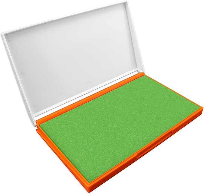 Plastic Case Stamp Pad Large Size, Olive Green Color by ZIGEL