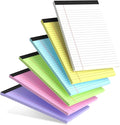 Small Note Pads 5x8" – 6 Vibrant Colors Notepad, College Ruled, 30 Sheets Each by Unknown