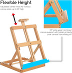 MEEDEN Heavy-Duty Tabletop Studio H-Frame Wooden Easel- Solid Beech Wood - Image 4