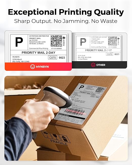 MUNBYN Thermal Direct Shipping Labels, 4x6 Labels - Image 4