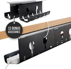 No-Drill Under Desk Cable Management Tray by COREMINDED