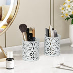 EasyPAG White Pen Holder for Desk, 2 Pack Round Pen Organizer, Brush Holder for - Image 8