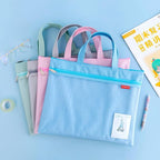 Pendancy Mesh Zipper Pouch 11x13.7 in, Large Double Pocket Waterproof File Bag - Image 2