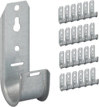 ICC 1-5/16"-Inch Wall Mount J-Hook – 25-Pack, Cable Support Hooks Without by ICC