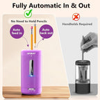 AFMAT Electric Pencil Sharpener, Fully Automatic Pencil Sharpener, Auto in & Out - Image 2