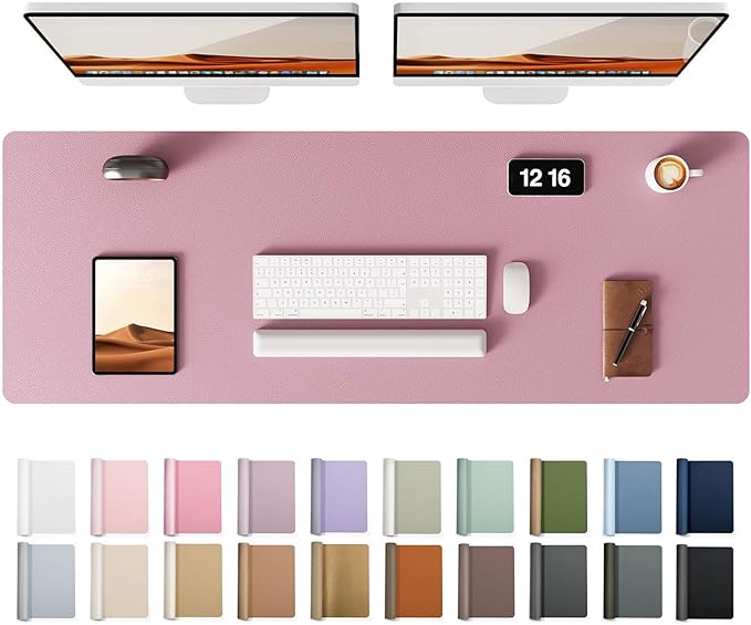 YSAGi Leather Desk Protector, Office Mat, Large Mouse Mat, Non-Slip PU Leather by YSAGi