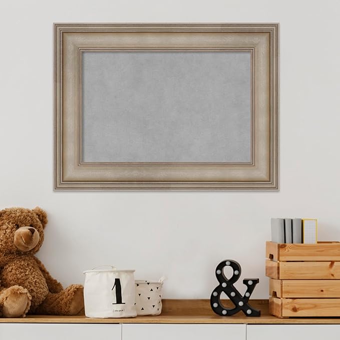 Amanti Art Silver Framed Magnetic Board 17x23 Small Vision Board - Image 5