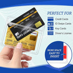 200 Pcs Clear Plastic Horizontal Name Badge ID Card Holders - Image 4