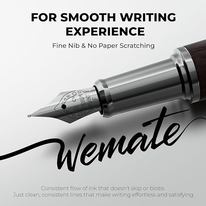 WEMATE Fountain Pen Set, Fine Nib - Image 2