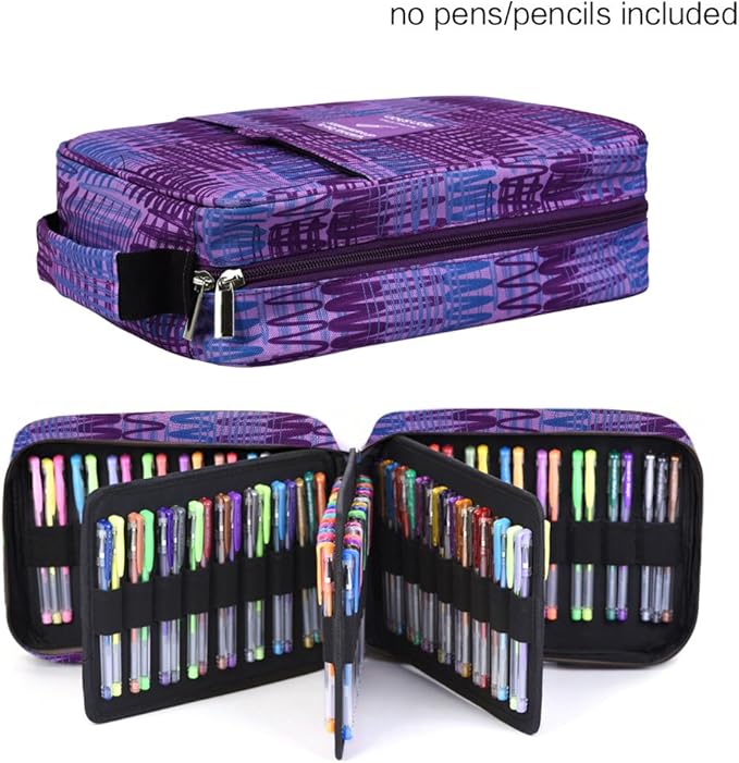 qianshan Pencil Case Holder Slot - Holds 202 Colored Pencils or 136 Gel Pens - Image 2