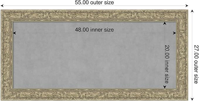 Amanti Art Silver Framed Magnetic Board 27x55 Oversize Vision Board - Image 2
