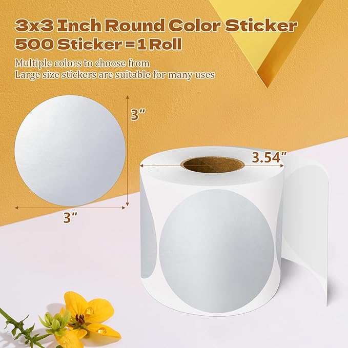 3 Inch Round Color Coding Labels - Image 2