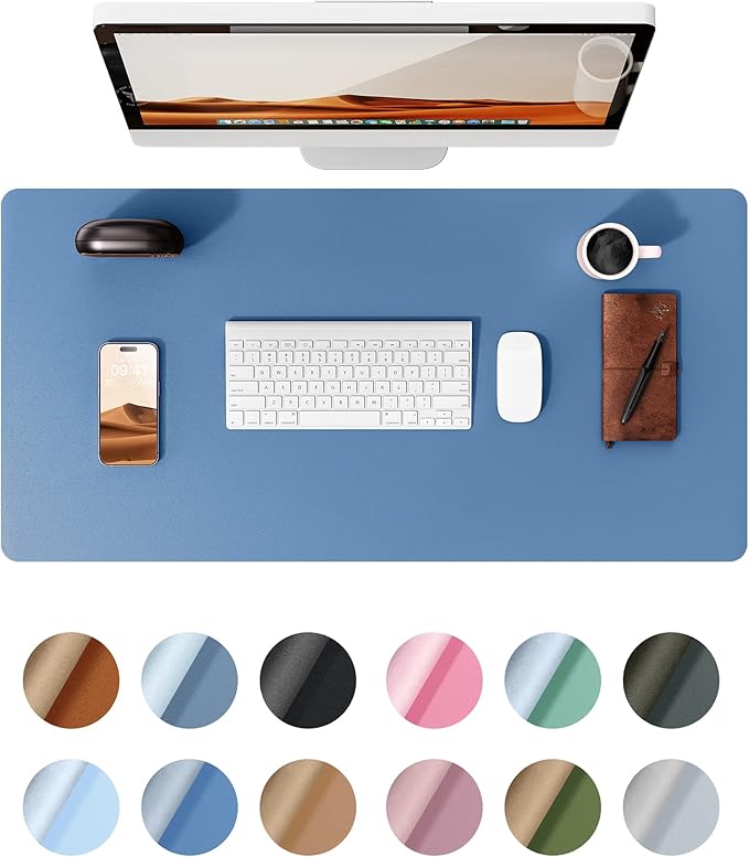 YSAGi Leather Desk Protector, Office Mat, Large Mouse Mat, Non-Slip PU Leather by YSAGi