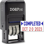 ZIGEL D50 Date Stamp with Completed by ZIGEL