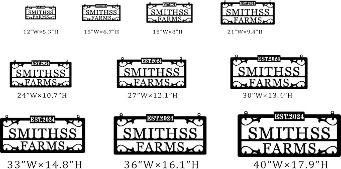 Personalized Hanging Metal Farm Signs, Personalized Outdoor Ranch Sign - Image 6