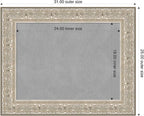 Amanti Art Silver Framed Magnetic Board 25x31 Medium Vision Board - Image 2