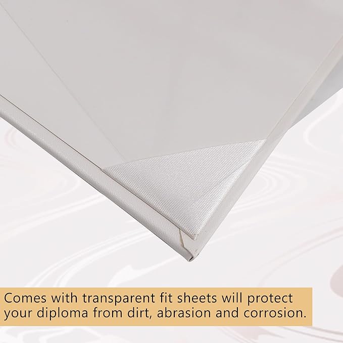 GraduationMall 11"x14" Smooth Padded Diploma Cover Certificate Holder White - Image 5