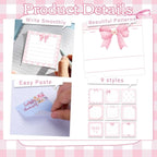Pink Bow Sticky Notes Gifts - Image 3