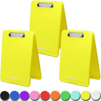 Think2Master Yellow Plastic Storage Clipboard. | 25% Heavier & Sturdier| Heavy by Think2Master