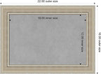 Amanti Art Silver Framed Magnetic Board 16x22 Small Vision Board - Image 3