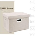 TYEERS Large Storage Bins with Lids, Collapsible, Fabric Storage Boxes - Image 7