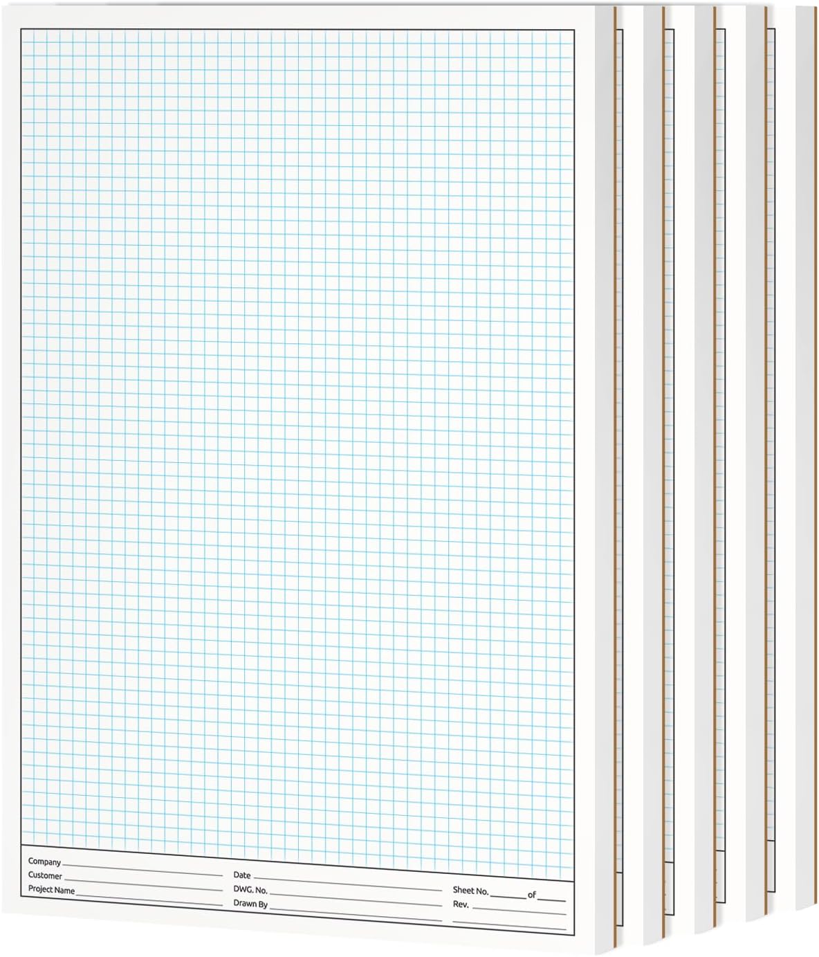 11x17" Graph Paper Pad, for Blueprint Drawings, Engineering & Planning