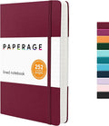 PAPERAGE Lined Journal Notebook, 252 Pages, Medium 5.6 in x 8 in by PAPERAGE