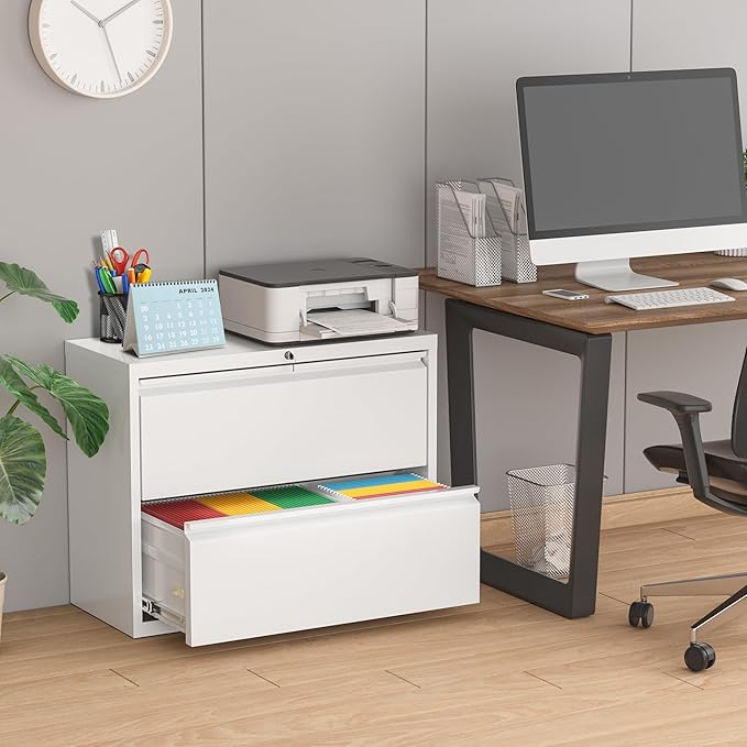 Pataku Lateral File Cabinet, 2 Drawer File Cabinet - Image 2