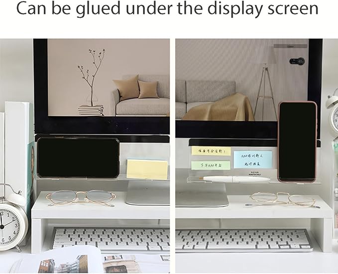 Monitor Sticky Note Holder, Acrylic Screen Message Reminder, Computer Memo - Image 4